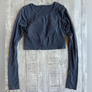 lululemon long sleeve ebb to street crop